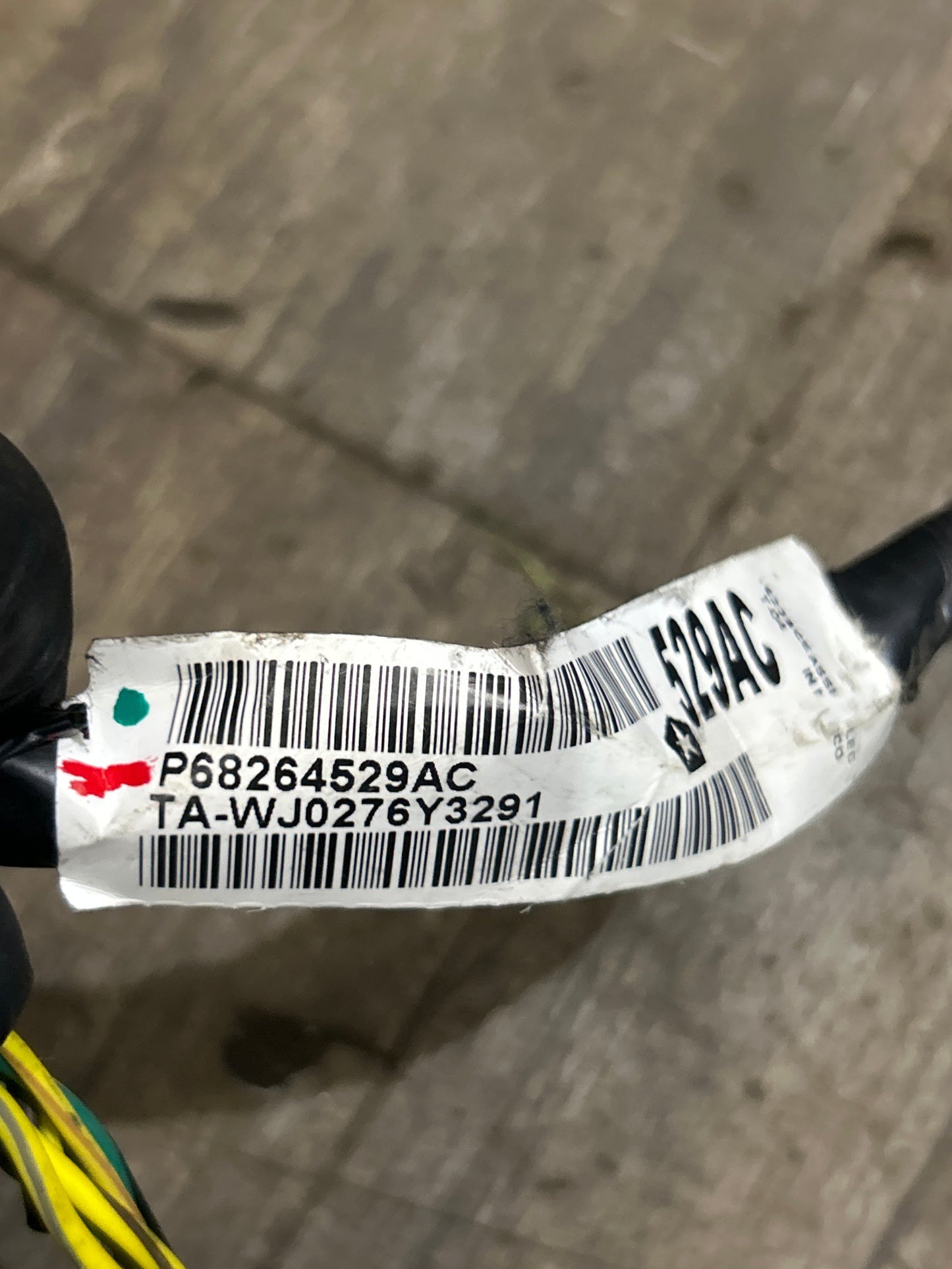 2016 JEEP GRAND CHEROKEE SRT BODY WIRING HARNESS 68252029AD