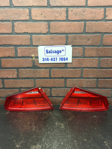 2011-2014 AUDI A8 L REAR LEFT RIGHT INNER TAILLIGHT TAIL LIGHT LAMP SET OEM