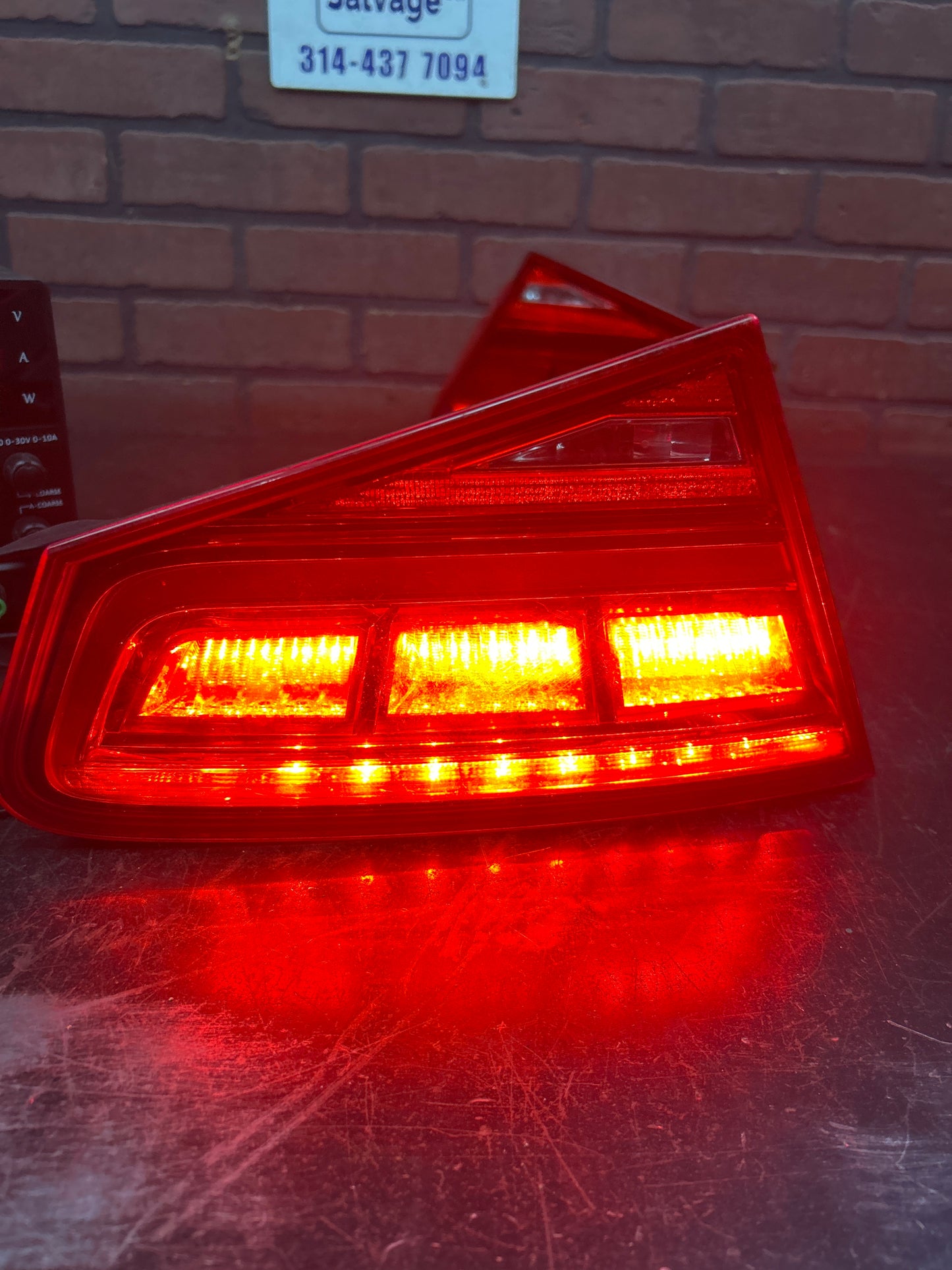 2011-2014 AUDI A8 L REAR LEFT RIGHT INNER TAILLIGHT TAIL LIGHT LAMP SET OEM