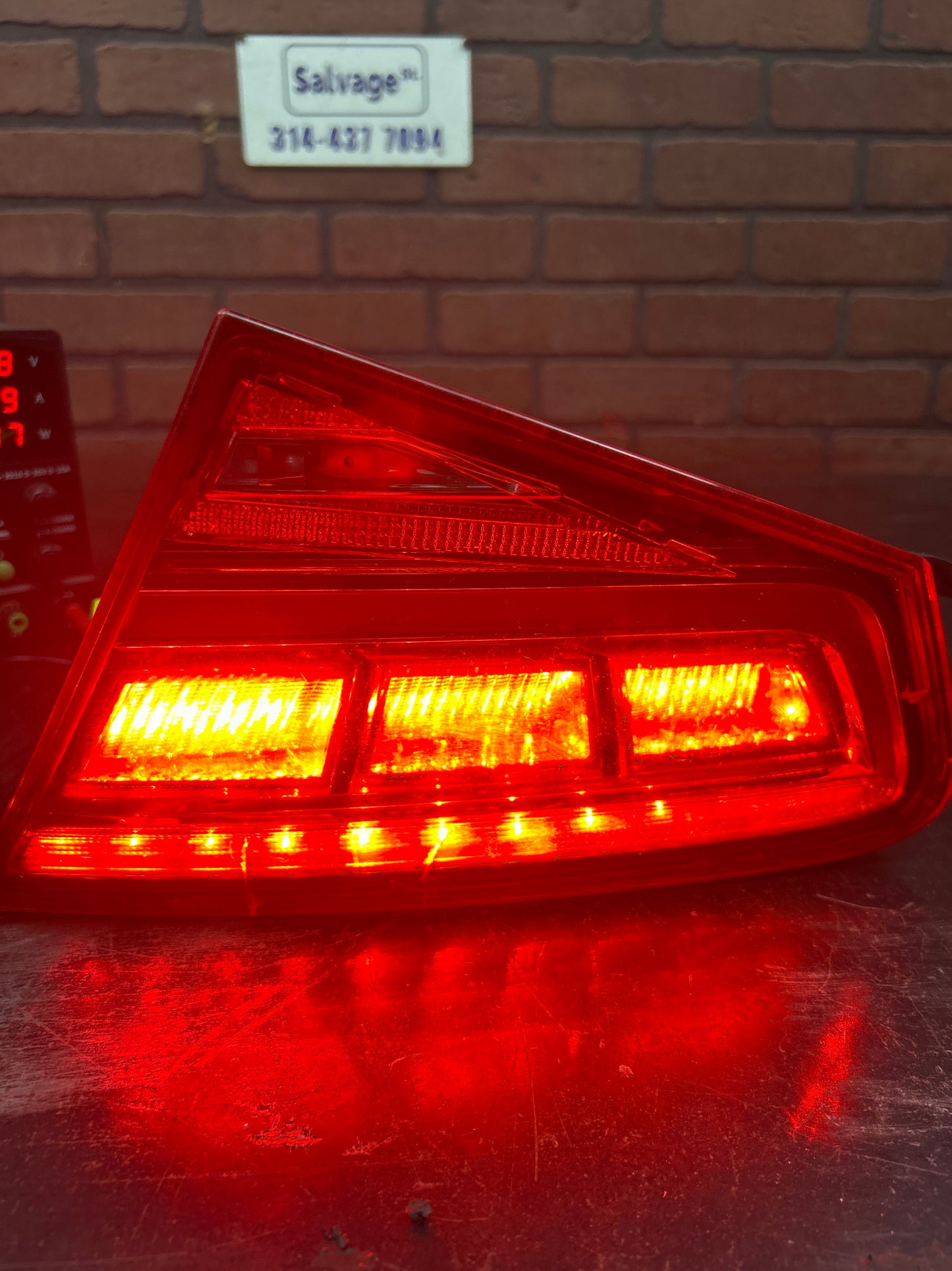 2011-2014 AUDI A8 L REAR LEFT RIGHT INNER TAILLIGHT TAIL LIGHT LAMP SET OEM