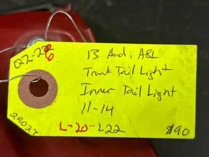 2011-2014 AUDI A8 L REAR LEFT RIGHT INNER TAILLIGHT TAIL LIGHT LAMP SET OEM