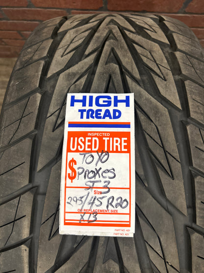 Used Tire 295/45R20 Toyo Proxes ST III 114V - 7/32