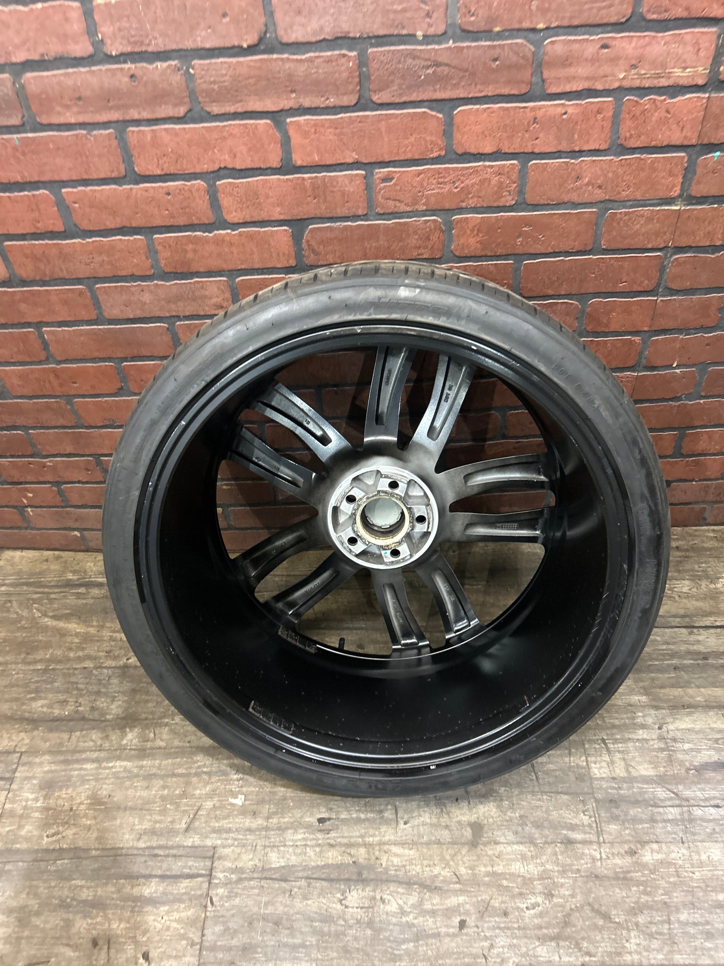 Audi Wheel Set Pair 1196 22x9.5 5x112 Black Fit A6 S6 A7 A8 Q3 Q5 SQ5 Q7 Q8