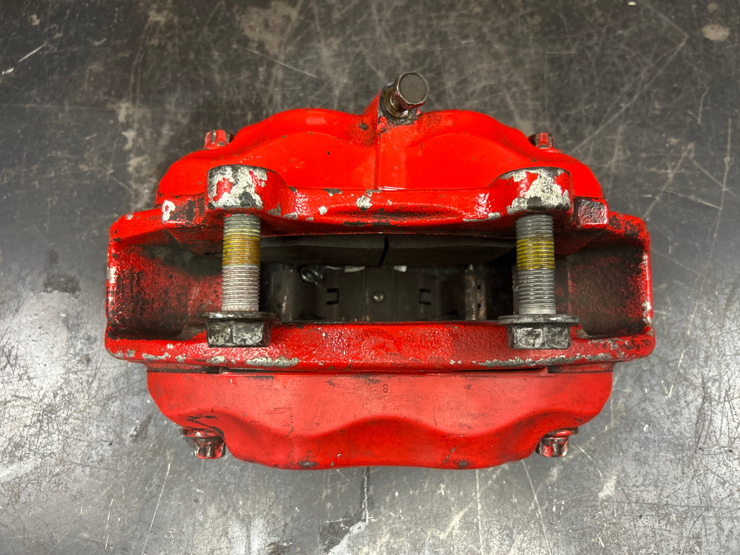 05-23 CHALLENGER CHARGER 300 SRT8 BREMBO BRAKE CALIPER FRONT DRIVER LEFT RED