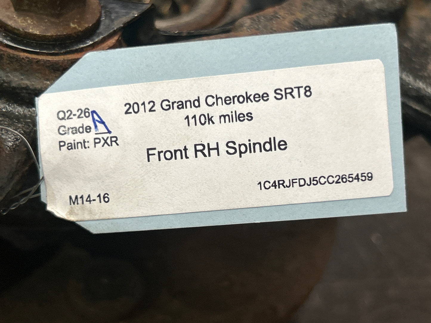 2011-2015 Jeep Grand Cherokee Front Passenger RH Side Spindle Knuckle OEM