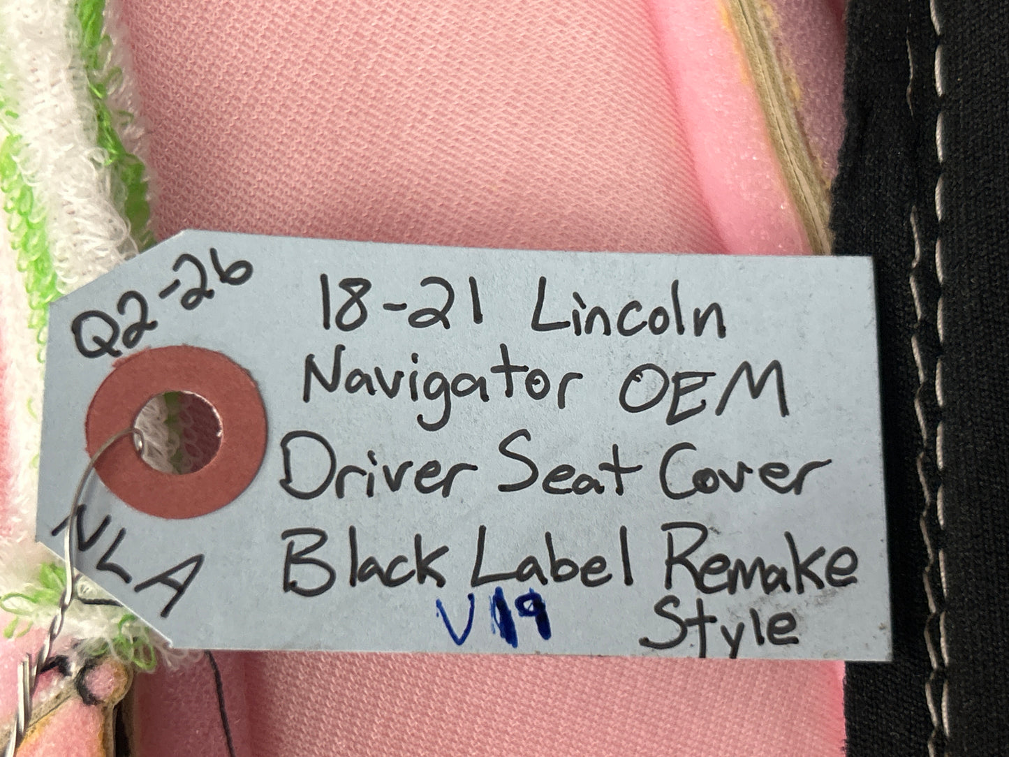 2018-2021 Navigator OEM Black Label Remake Style Front Left Seat Cushion Cover