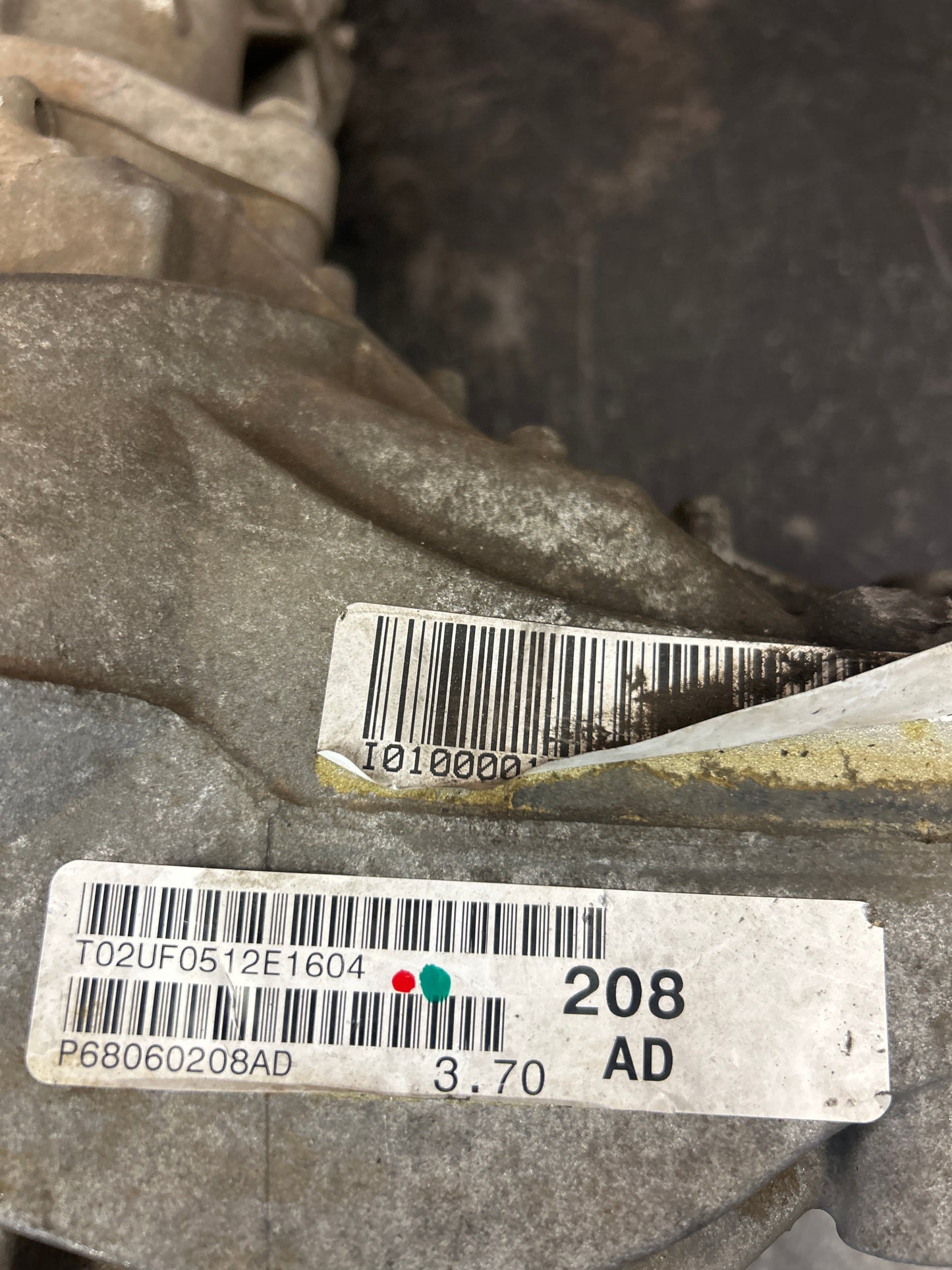 12-2018 JEEP GRAND CHEROKEE SRT8 OEM FRONT AXLE DIFFERENTIAL CARRIER RATIO 3.70