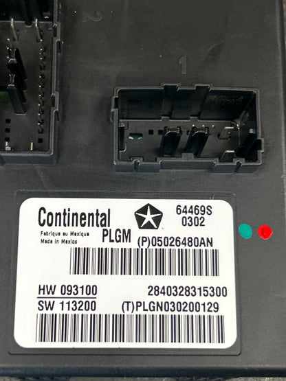 2011-2013 Grand Cherokee Durango Power Liftgate Module OEM 05026480AN