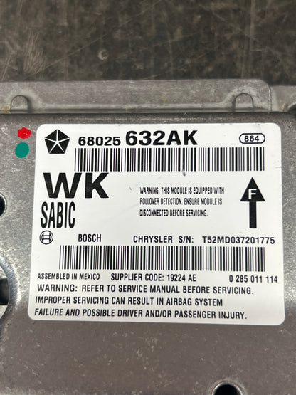 2011-2013 Jeep Grand Cherokee Occupant Restraint Control Module 68025632AK