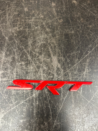 CHRYSLER JEEP DODGE SRT8 EMBLEM BADGE NAMEPLATE SET PAIR OEM MOPAR