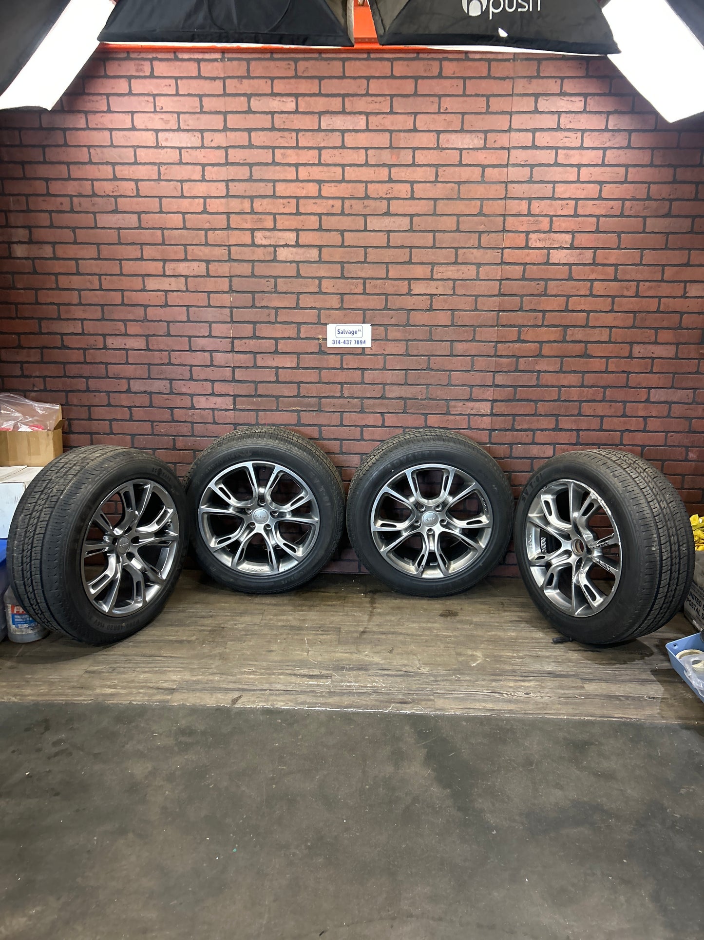 20” JEEP GRAND CHEROKEE SRT8 BLACK CHROME OEM WHEEL RIM SET OF 4 20x10