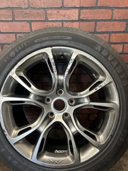 20” JEEP GRAND CHEROKEE SRT8 BLACK CHROME OEM WHEEL RIM SET OF 4 20x10