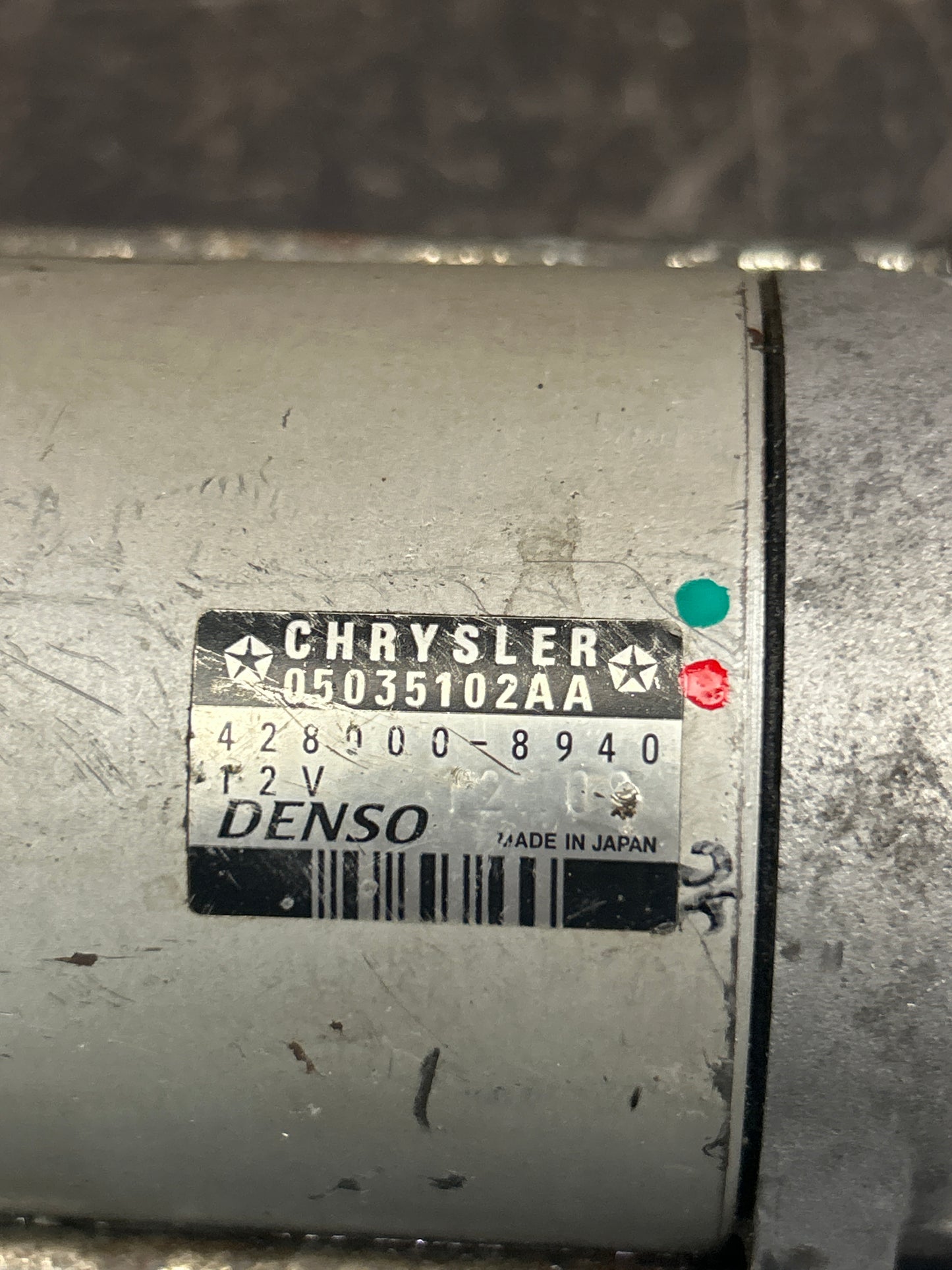 2012-2018 DODGE CHRYSLER JEEP 6.4L ENGINE MOTOR CRANK START STARTER MOTOR