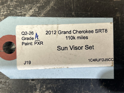 2011-2021 Jeep Grand Cherokee Dodge Durango Right Left Sun Visor Set Pair OEM