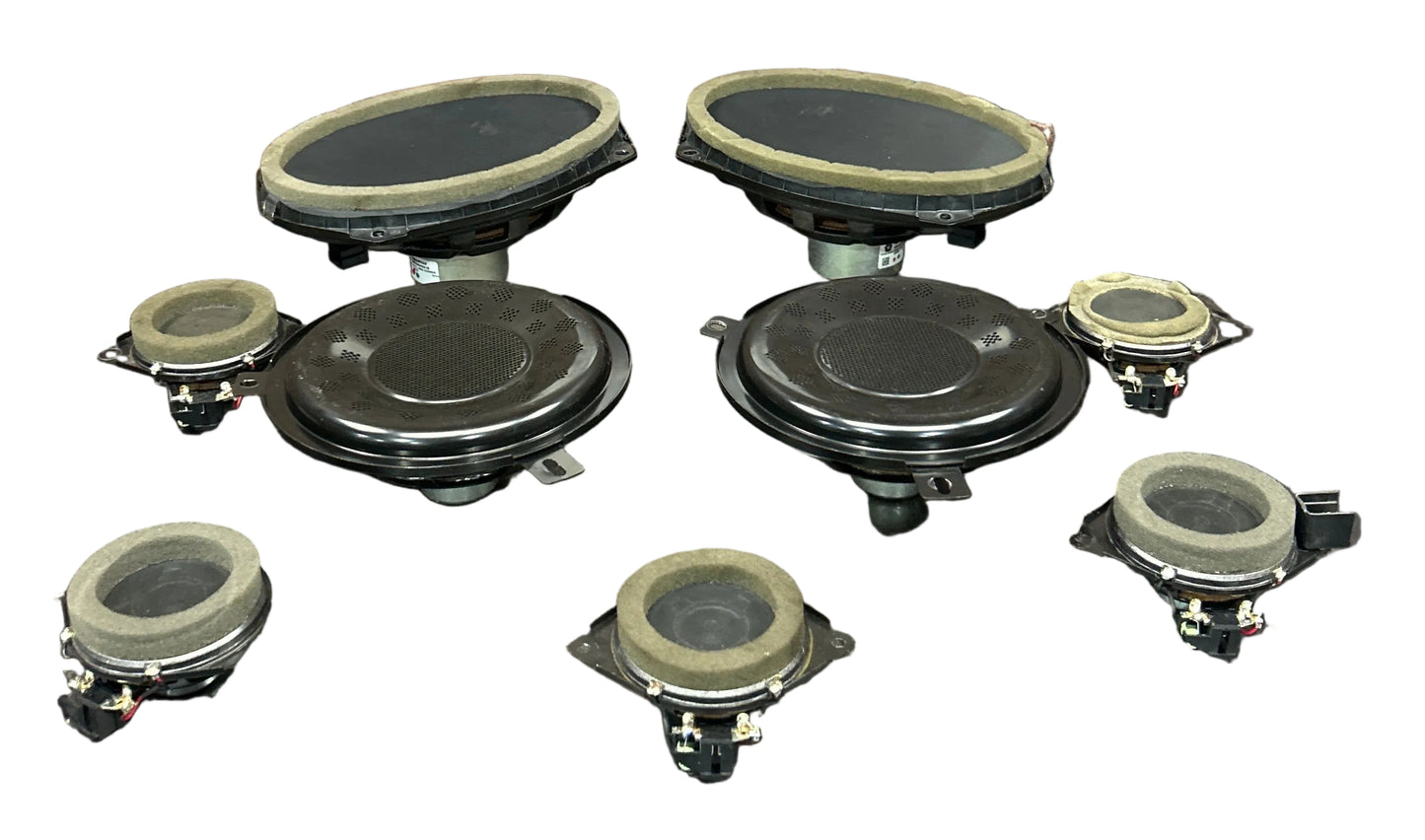 2012-2023 DODGE JEEP CHRYSLER OEM AUDIO SOUND SPEAKER SET OF 9