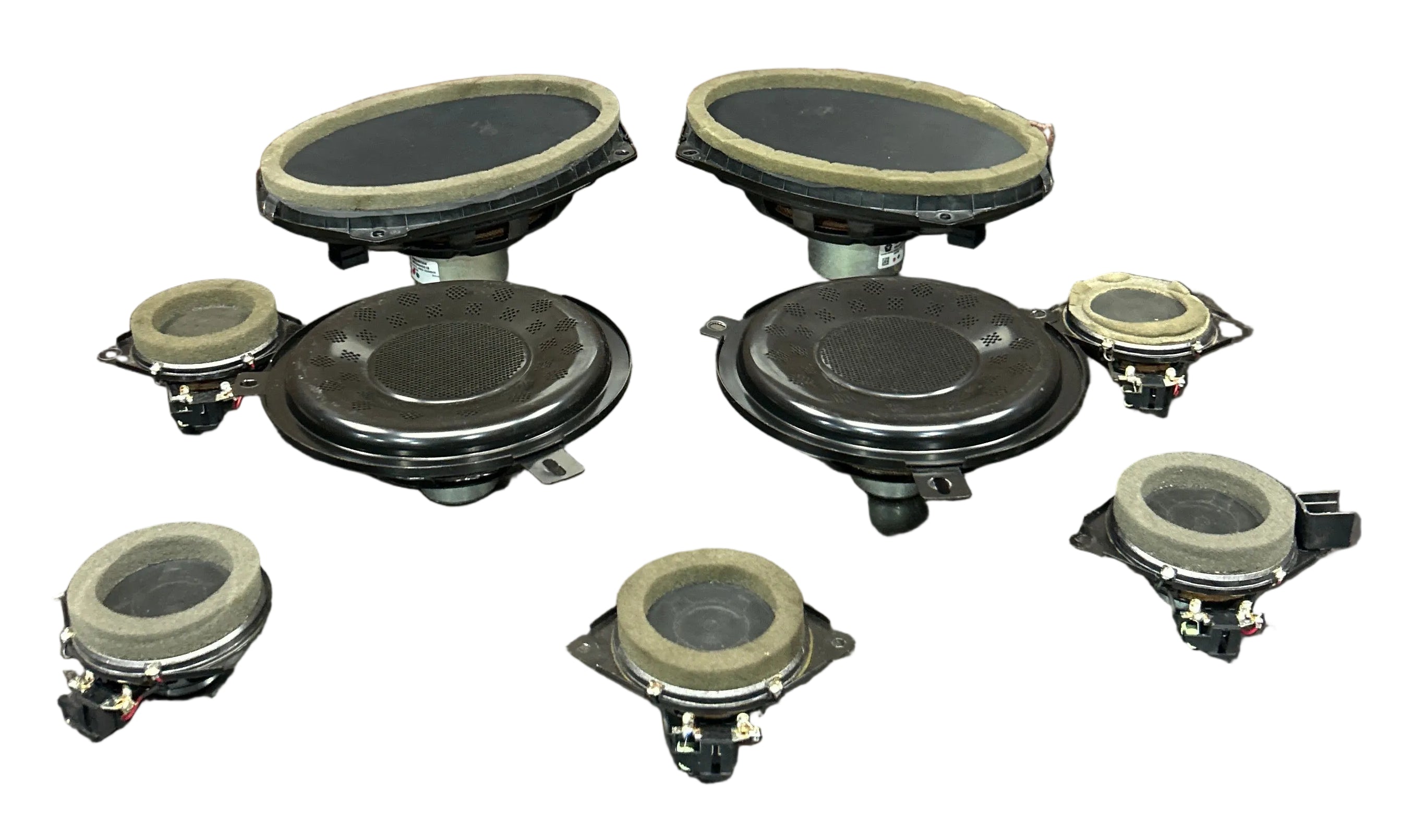 2012-2023 DODGE JEEP CHRYSLER OEM AUDIO SOUND SPEAKER SET OF 9