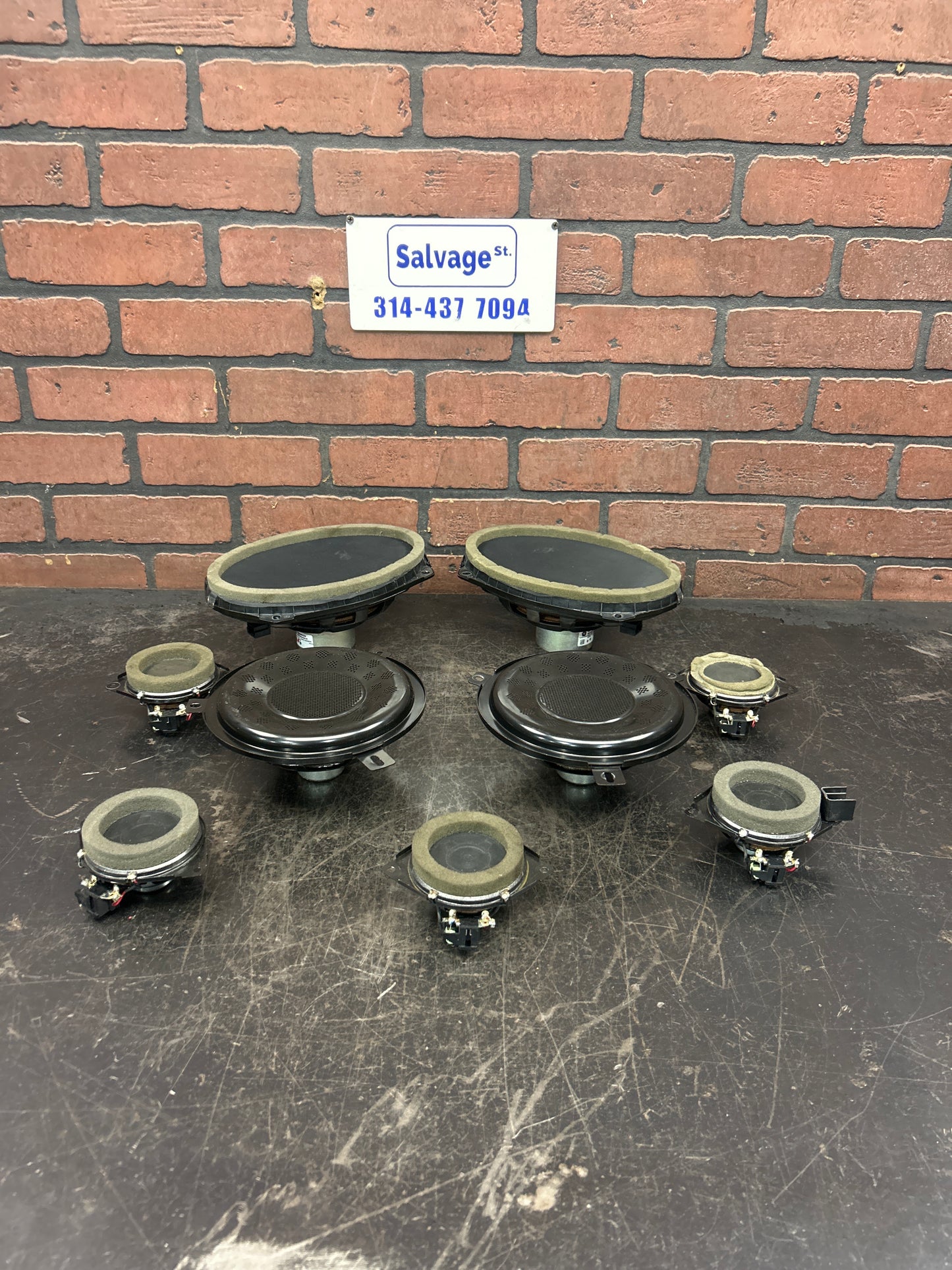 2012-2023 DODGE JEEP CHRYSLER OEM AUDIO SOUND SPEAKER SET OF 9