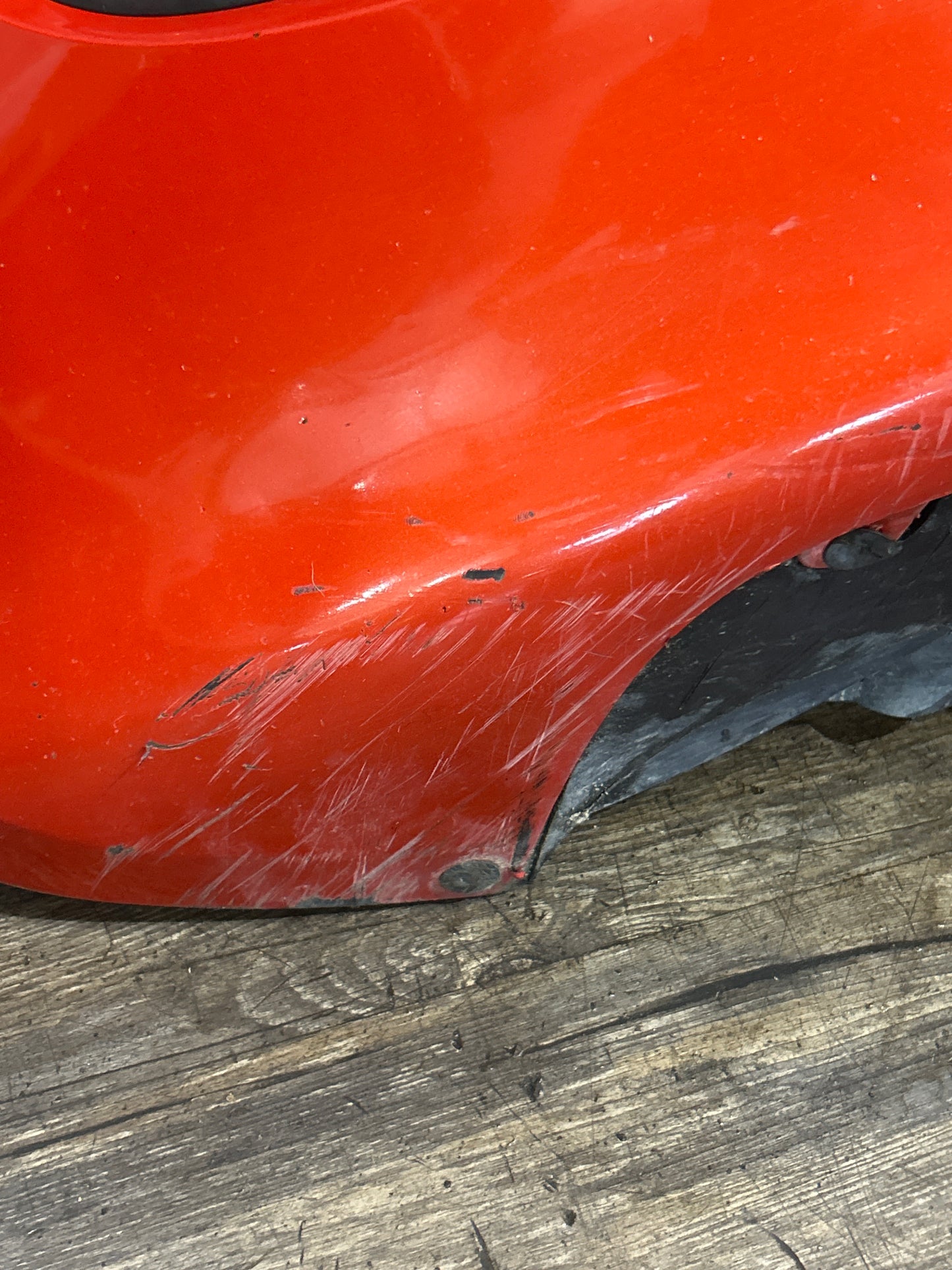 2007-2009 Pontiac Solstice GXP Front Bumper Cover w/ Lights Orange OEM