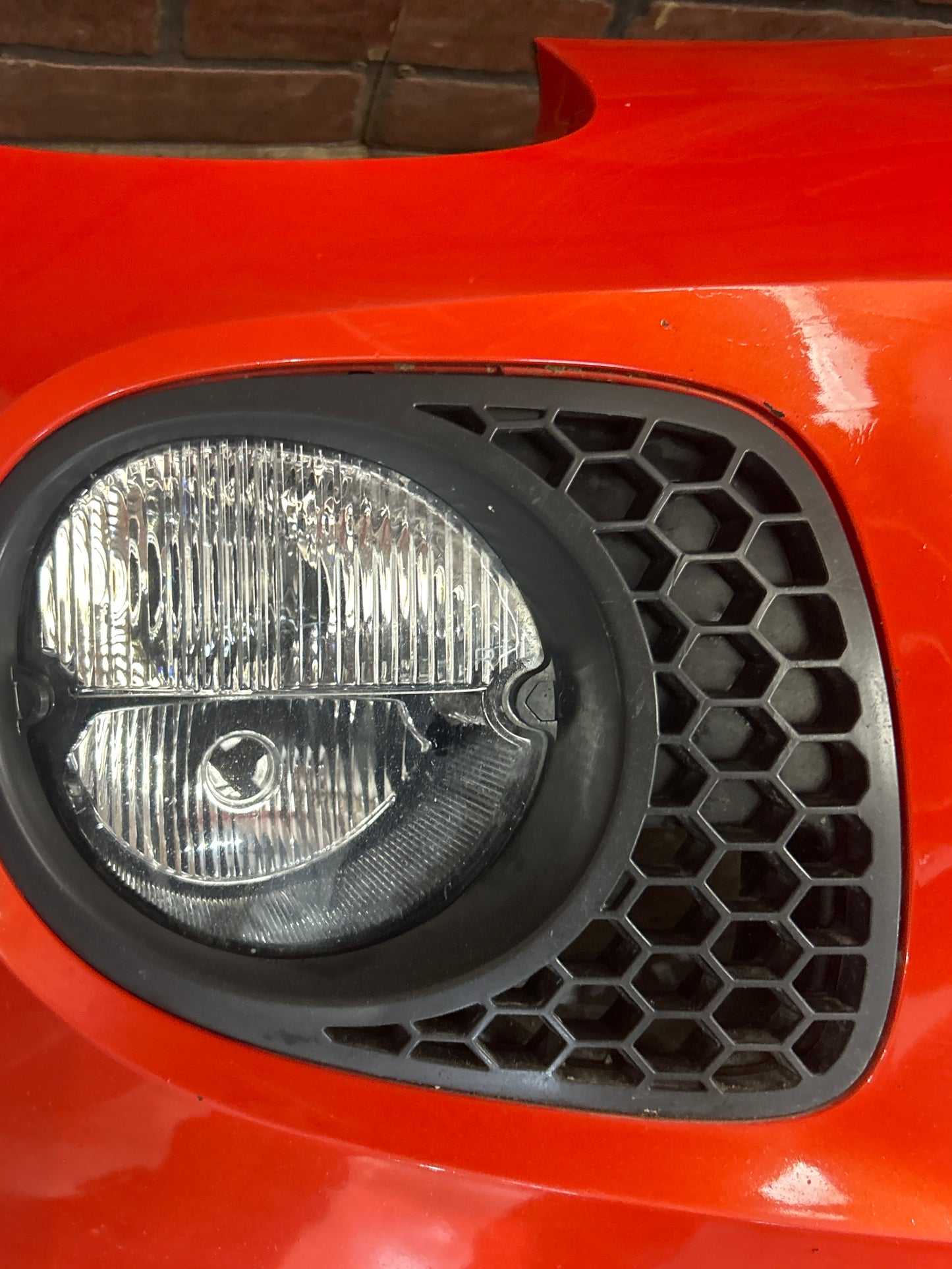 2007-2009 Pontiac Solstice GXP Front Bumper Cover w/ Lights Orange OEM
