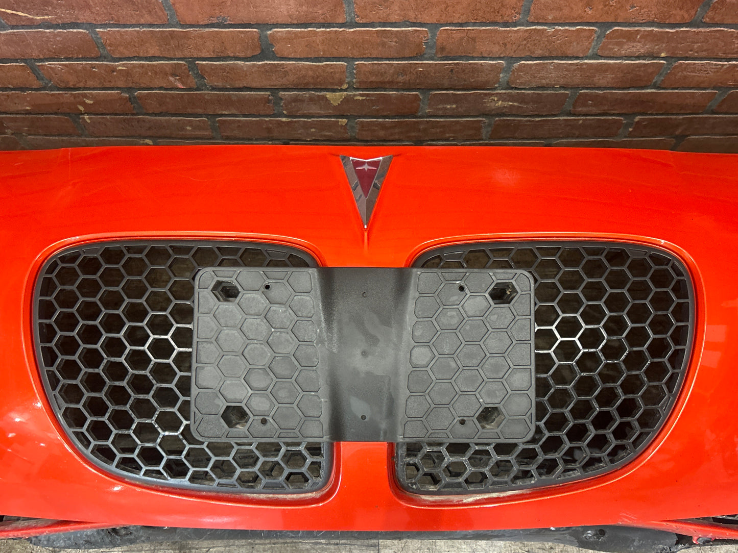 2007-2009 Pontiac Solstice GXP Front Bumper Cover w/ Lights Orange OEM