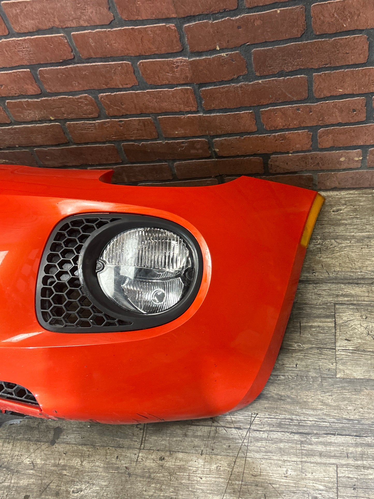 2007-2009 Pontiac Solstice GXP Front Bumper Cover w/ Lights Orange OEM