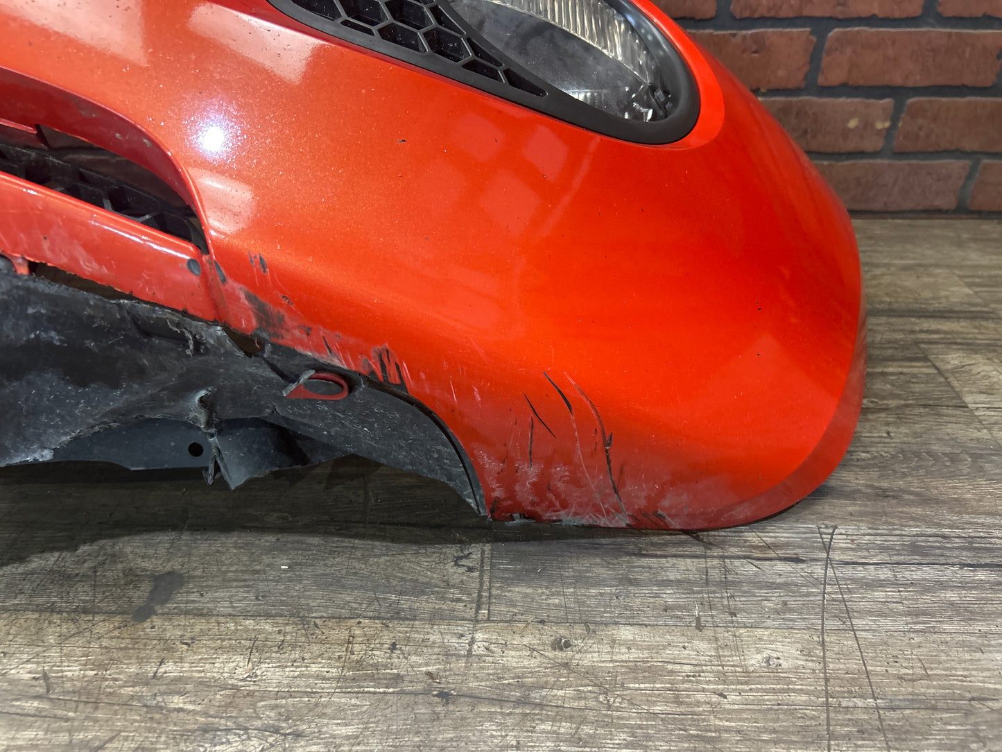 2007-2009 Pontiac Solstice GXP Front Bumper Cover w/ Lights Orange OEM