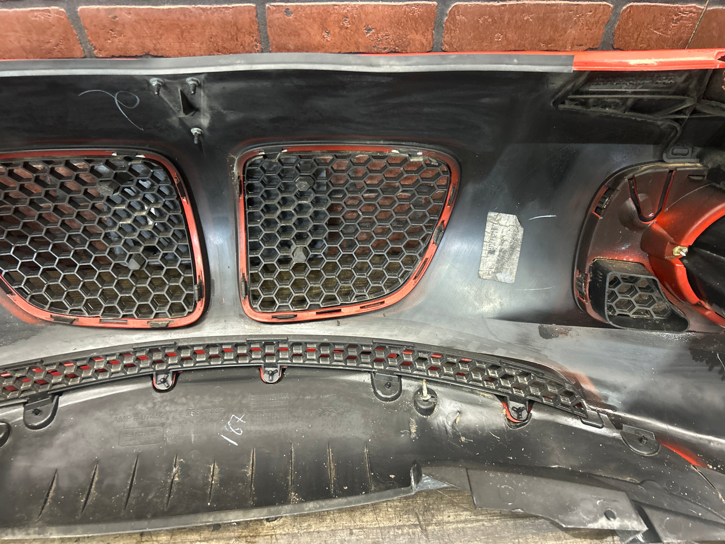 2007-2009 Pontiac Solstice GXP Front Bumper Cover w/ Lights Orange OEM