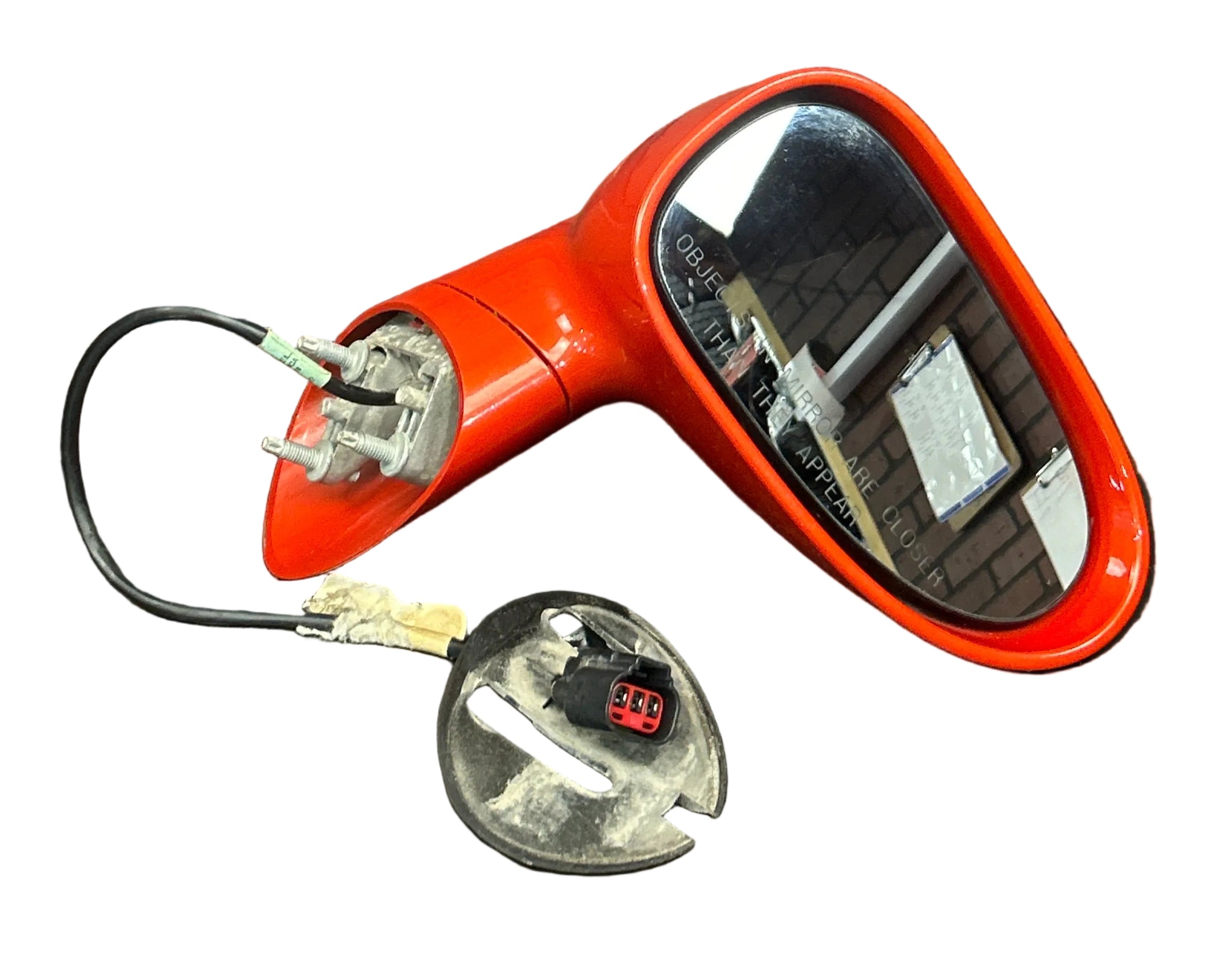 2006-09 Pontiac Solstice Passenger RH Side View Door Mirror Assembly OEM Orange