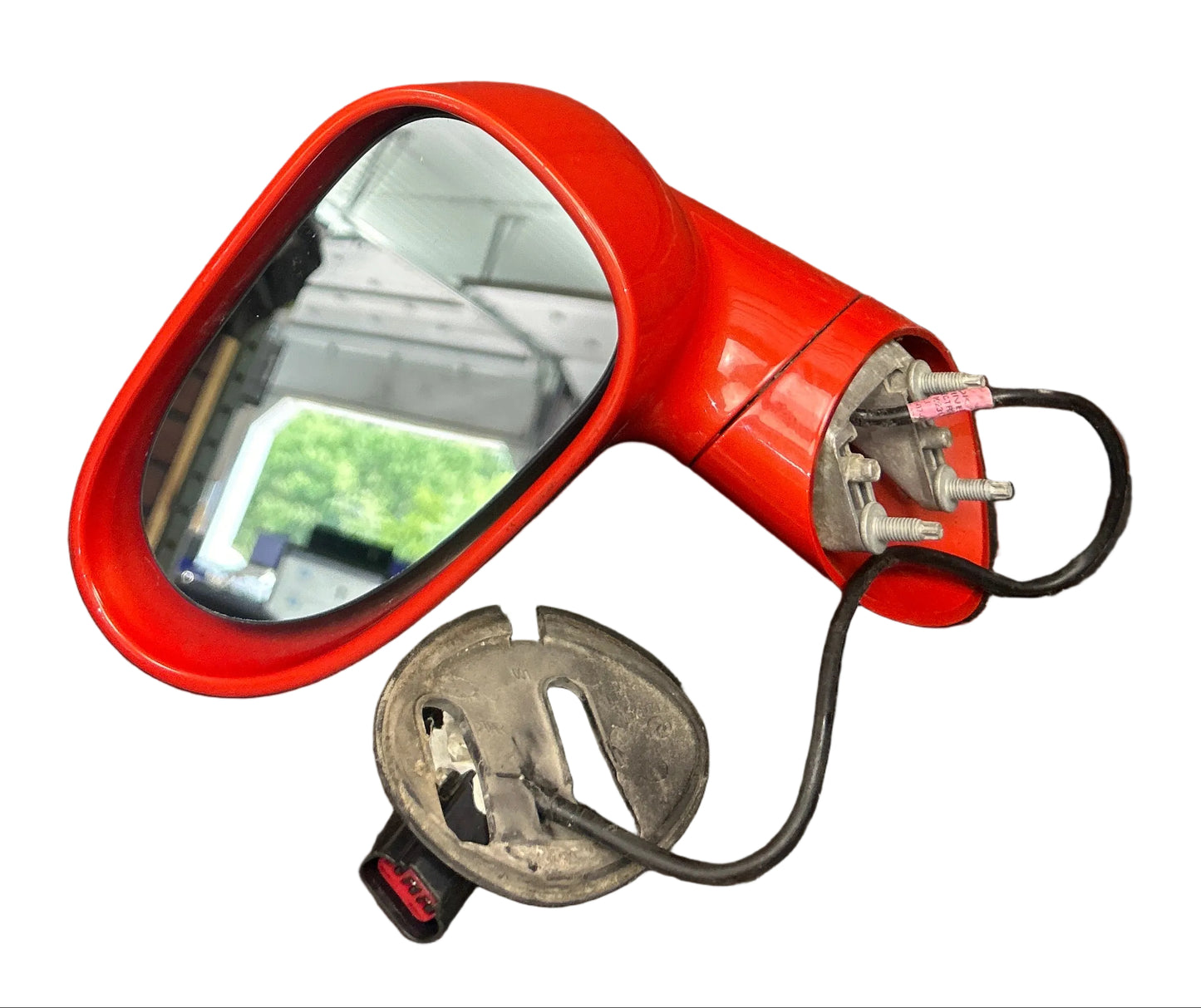 2006-2009 Pontiac Solstice Driver Left Side View Door Mirror Assembly OEM Orange