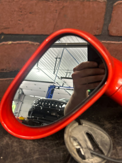 2006-2009 Pontiac Solstice Driver Left Side View Door Mirror Assembly OEM Orange