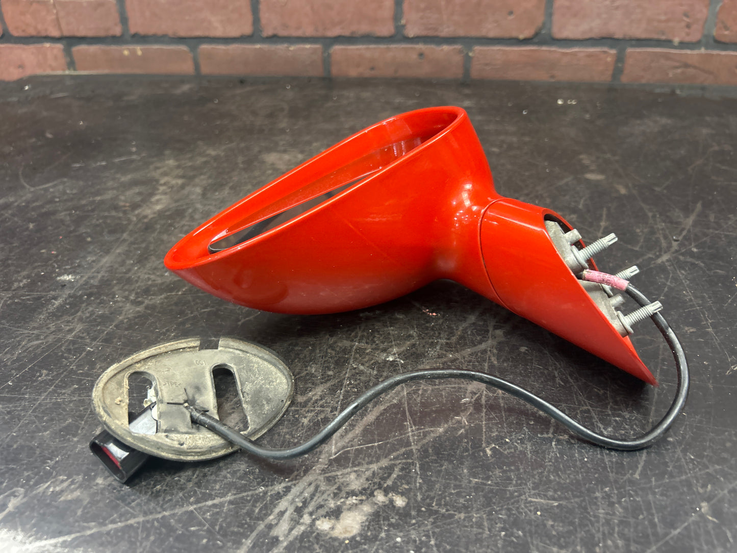 2006-2009 Pontiac Solstice Driver Left Side View Door Mirror Assembly OEM Orange
