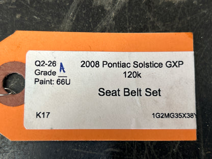 06-10 Saturn Sky/Pontiac Solstice Driver and Passenger Seat Belt Retractor Set