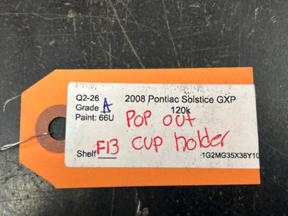 2007-2009 PONTIAC SOLSTICE/SATURN SKY CENTER POP OUT CUP HOLDER OEM GM