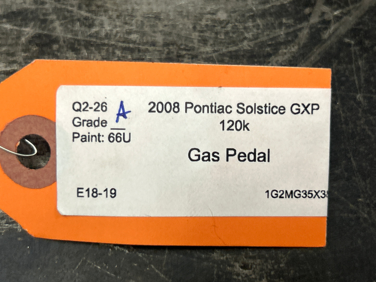 2006-2009 Pontiac Solstice Electronic Gas Acceleration Pedal OEM 10351283