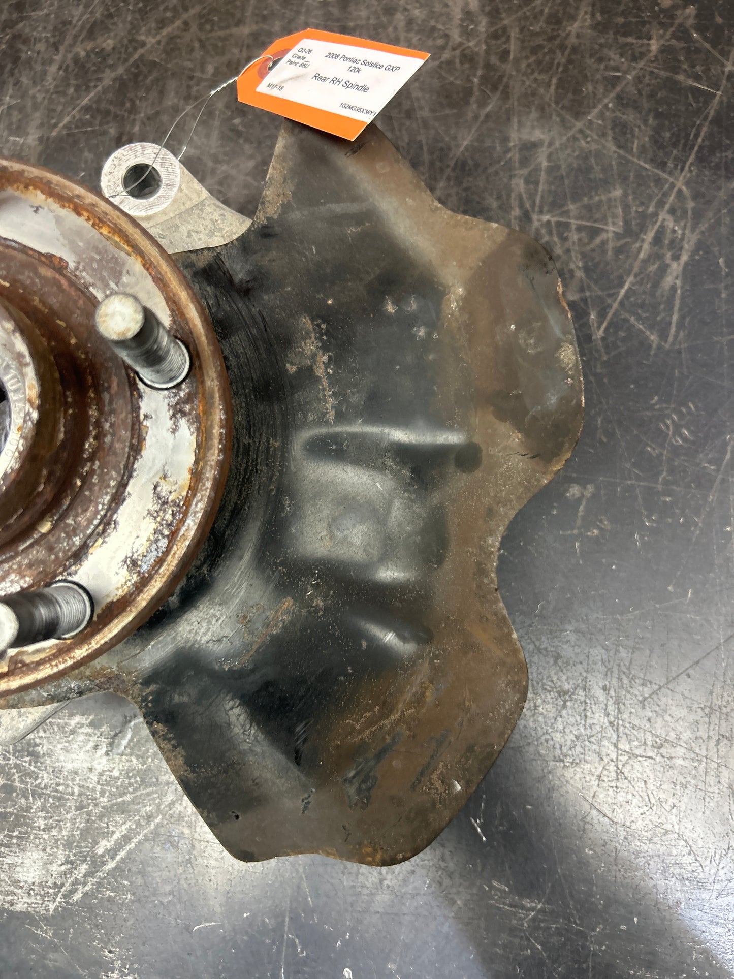 06-10 PONTIAC SOLSTICE/SATURN SKY REAR RIGHT PASSENGER SIDE SPINDLE KNUCKLE HUB