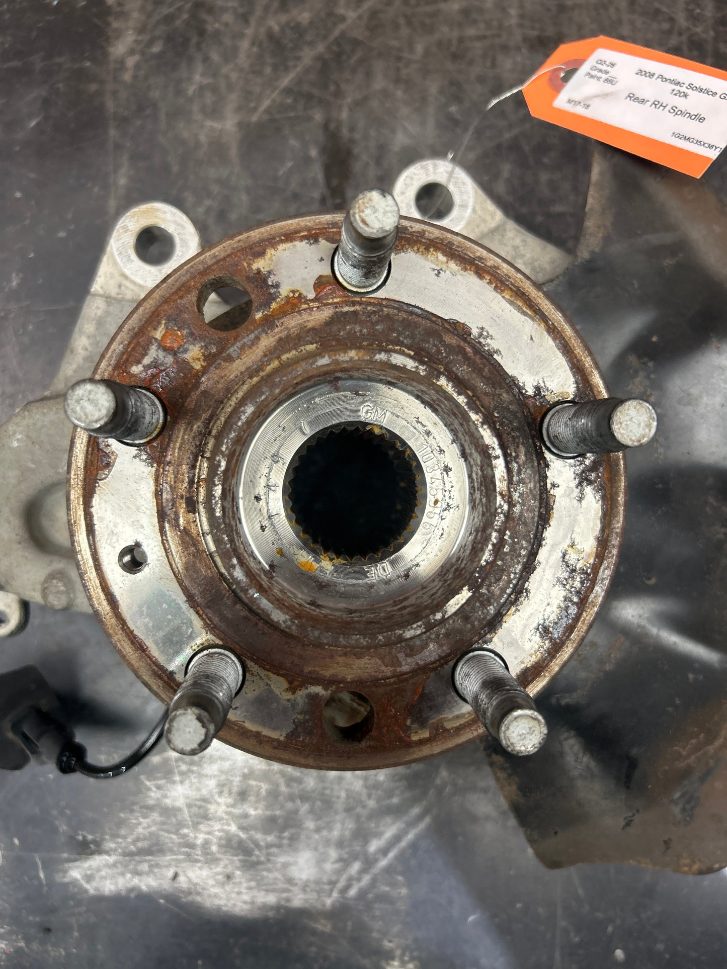 06-10 PONTIAC SOLSTICE/SATURN SKY REAR RIGHT PASSENGER SIDE SPINDLE KNUCKLE HUB
