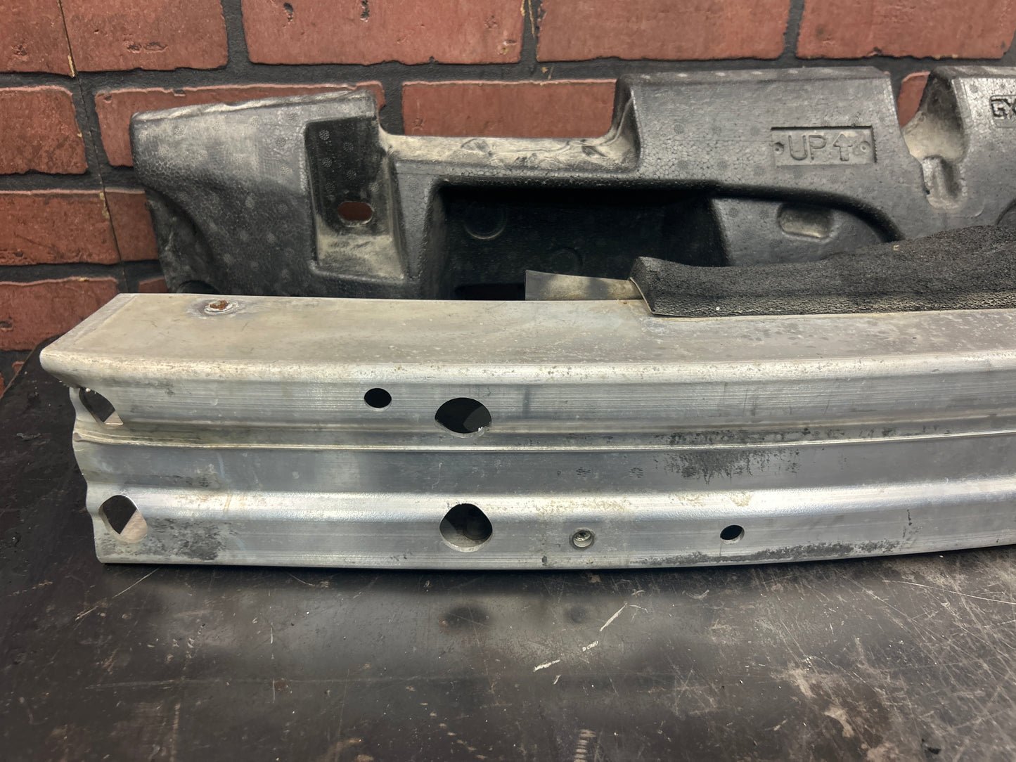 06-09 Pontiac Solstice Front Bumper Reinforcement Impact Bar w/ Foam Absorber