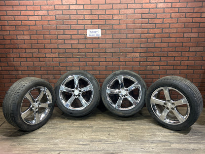 2006-2009 Pontiac Solstice 18" 18x8 5 Spoke Chrome Wheel Rim Set 9595602 OEM