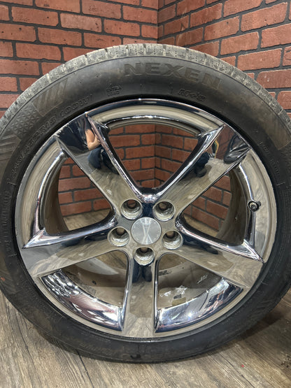 2006-2009 Pontiac Solstice 18" 18x8 5 Spoke Chrome Wheel Rim Set 9595602 OEM