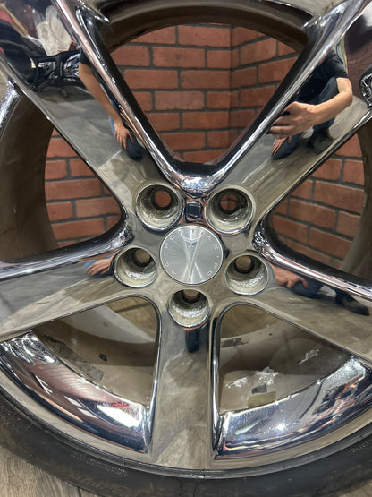 2006-2009 Pontiac Solstice 18" 18x8 5 Spoke Chrome Wheel Rim Set 9595602 OEM