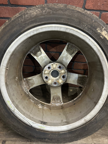 2006-2009 Pontiac Solstice 18" 18x8 5 Spoke Chrome Wheel Rim Set 9595602 OEM