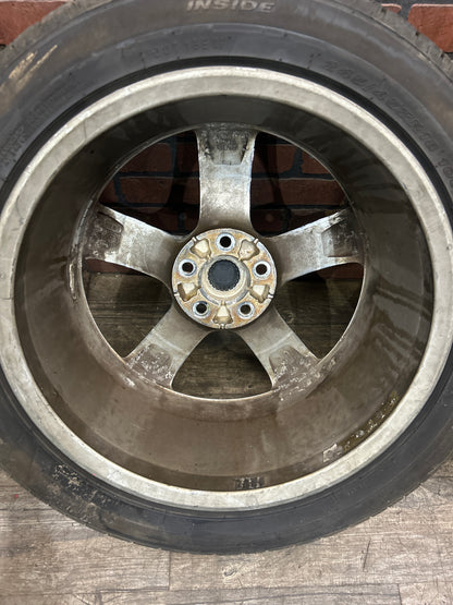 2006-2009 Pontiac Solstice 18" 18x8 5 Spoke Chrome Wheel Rim Set 9595602 OEM