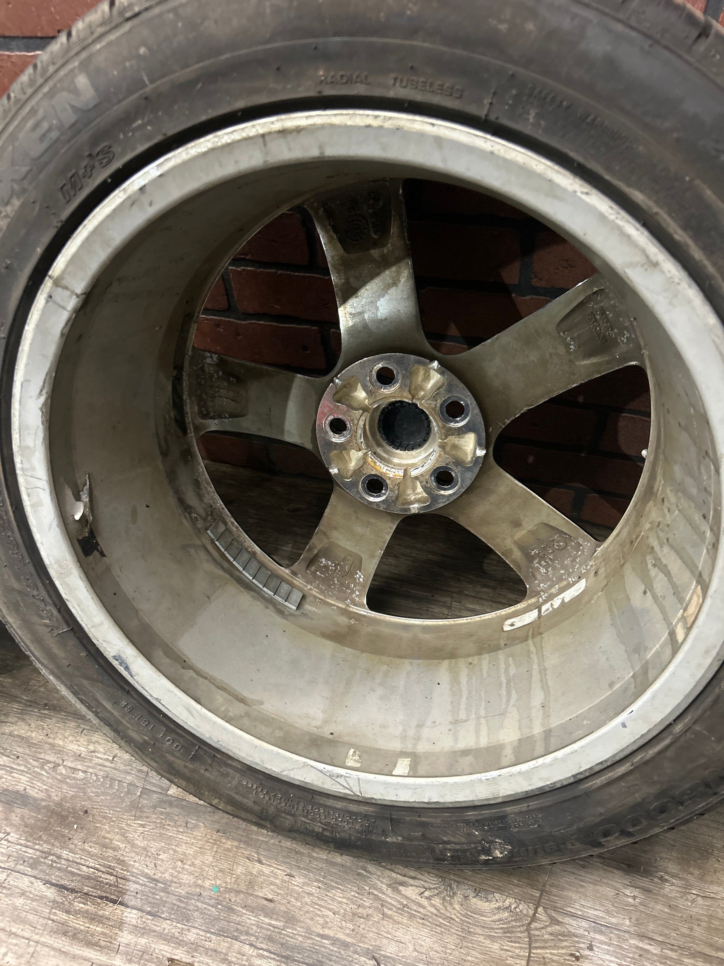 2006-2009 Pontiac Solstice 18" 18x8 5 Spoke Chrome Wheel Rim Set 9595602 OEM