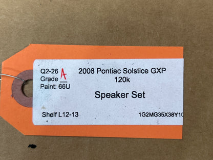 2006-2010 Pontiac Solstice/Saturn Sky Working Speaker Set Of 4 OEM GM 10373545