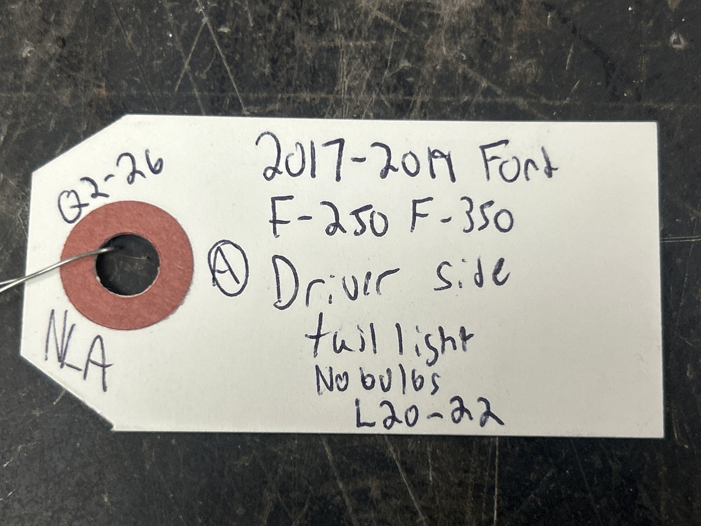 2015-2019 Ford F250-350 Driver Side Rear Tail Light OEM Blind Spot