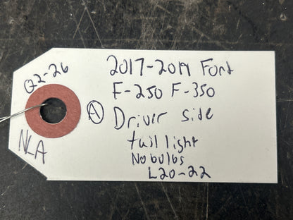 2015-2019 Ford F250-350 Driver Side Rear Tail Light OEM Blind Spot