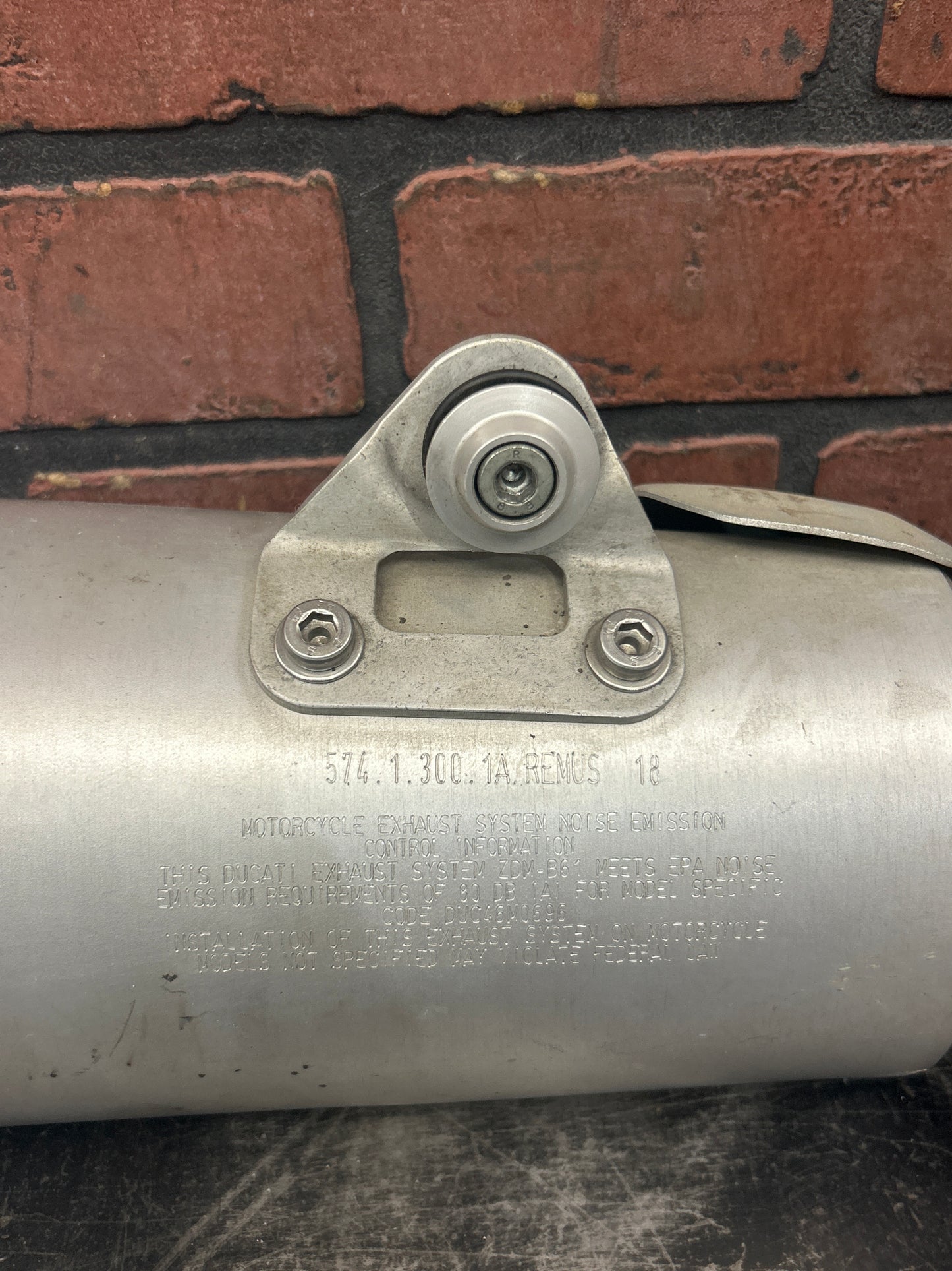 2009-2012 Ducati 696 Left Hand Monster Stock OEM Exhaust Muffler System