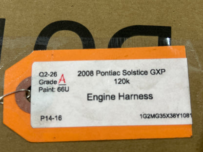 2007-2010 Pontiac Solstice/Saturn Sky 2.0L Automatic A/T Engine Wiring Harness