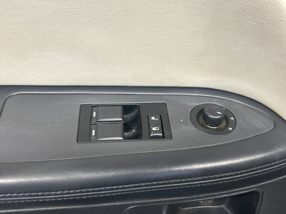 08-14 Dodge Challenger Front Driver Left Side Interior Door Trim Panel White OEM