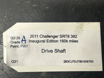 2011-2014 DODGE CHALLENGER SRT8 MANUAL 6 SPEED DRIVE SHAFT ASSEMBLY OEM